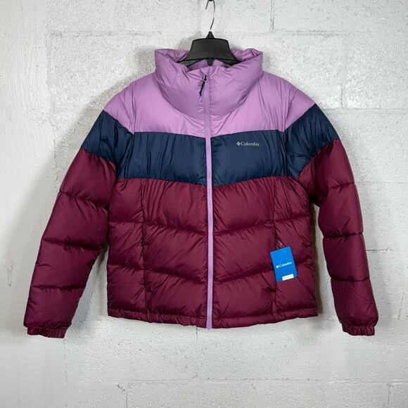 COLUMBIA Women's Puffect Colorblocked Jacket-Marionberry XL $180